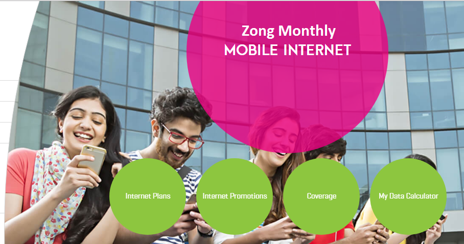 Zong monthly internet package