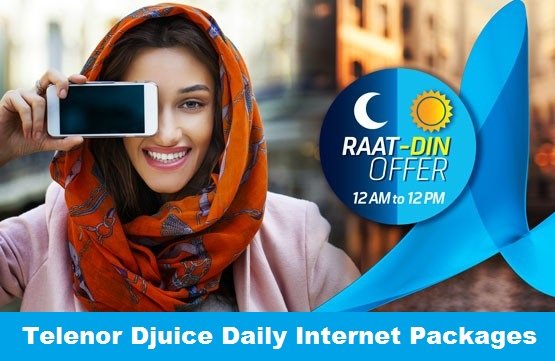 telenor djuice daily net packages