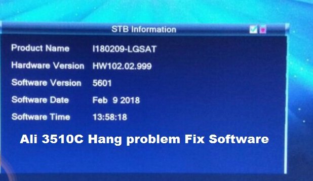 Ali 3510C Hang Problem Fix Software