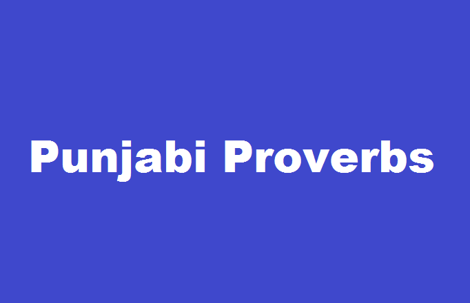 Punjabi Proverbs with English Translation