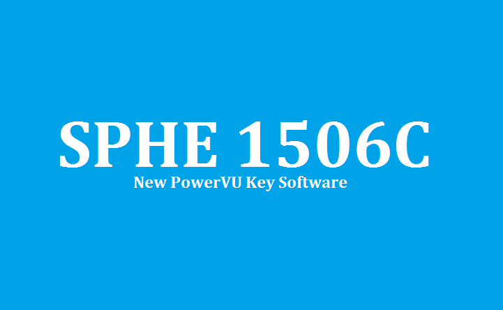 SPHE 1506C HD Receiver New PowerVU Key Software