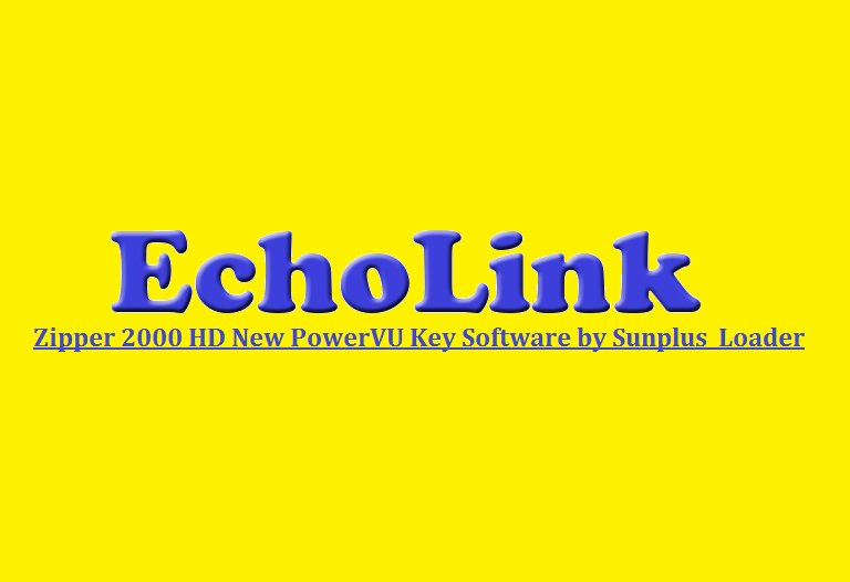 Echolink Zipper 2000 HD Receiver New PowerVU Key Software by Loader