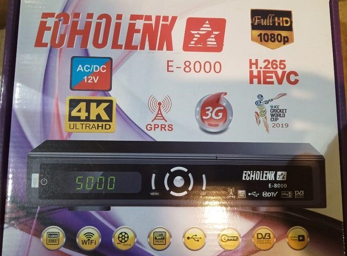 Echolenk E-8000 with 1 Year Cline of Dish TV & Hot Bird